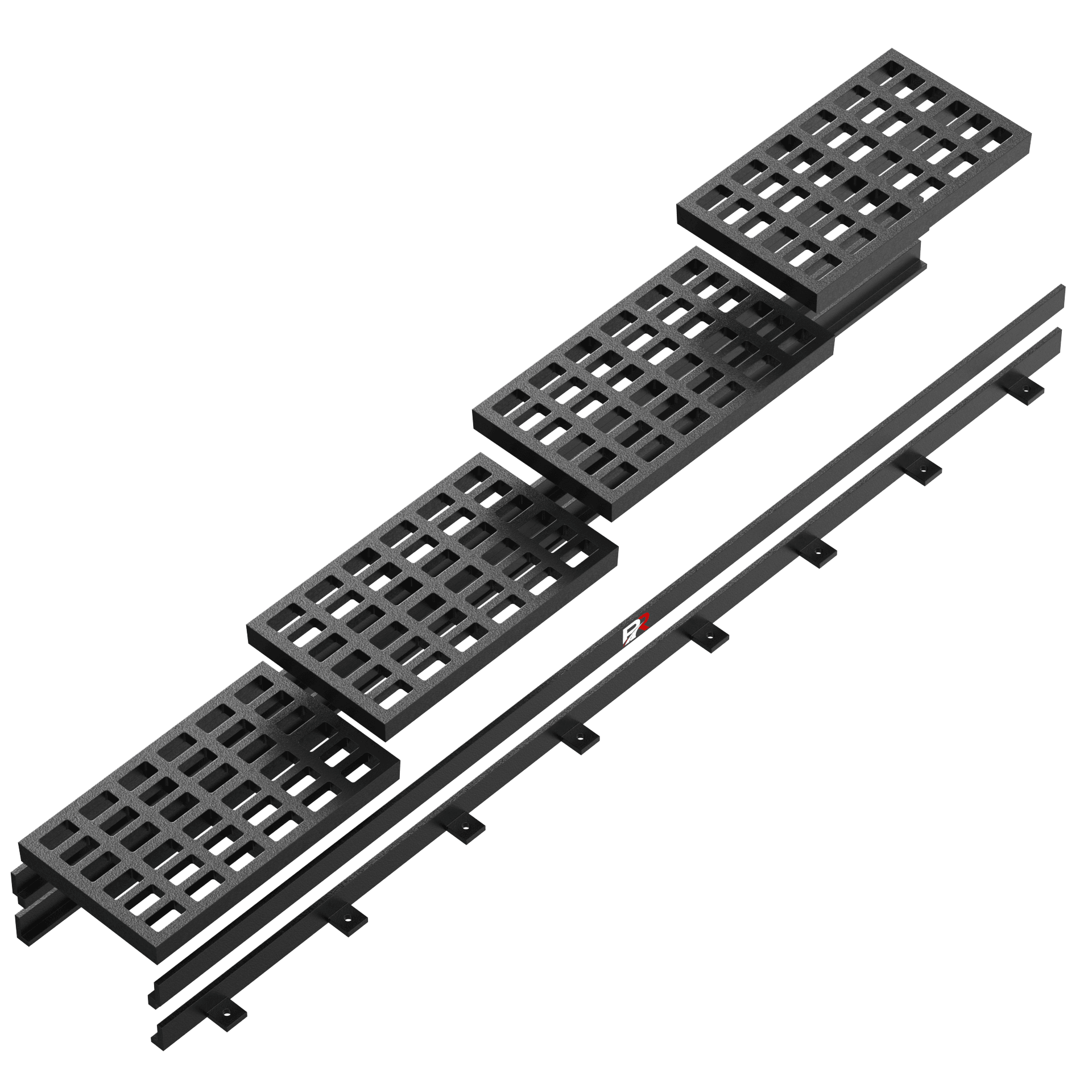 14" x 24" Fabricated Steel Grate with Riser